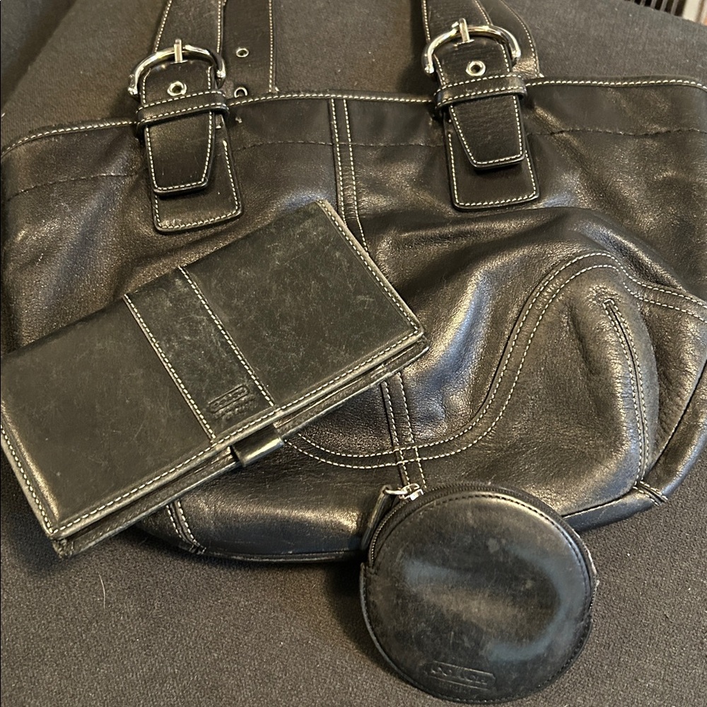 Coach bag and coin purse